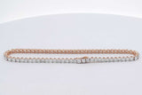 4.02cttw Lab Grown Diamond Tennis Bracelet 14k Yellow Gold 6.1g 7 In Eb826lorxsa
