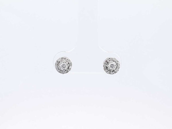 Diamond Stud Earrings In 14k White Gold 1.6 Grams Eb1024ixsa