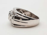 1.42 Cttw Natural Diamonds 14k White Gold 10.7g Ring Size 9.75 Do0626lxzxde