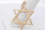 14k Yellow Gold Star Of David Pendant 4.2 Grams Eb0726wsxsa