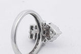 1.52cttw Diamond Ring In 10k White Gold 5.1 Grams Size 8.5 Eb0826rxzsa