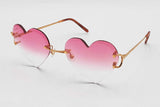 Cartier Heart Shaped Rimless Pink Gradient Sunglasses Eb0726rxzsa