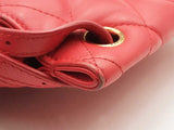 Balenciaga Quilted Red Leather Touch B. Shoulder Bag Eb1024wrxsa