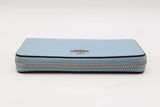 Coach Slim Accordion Zip Powder Blue Wallet Sd0725pzdu