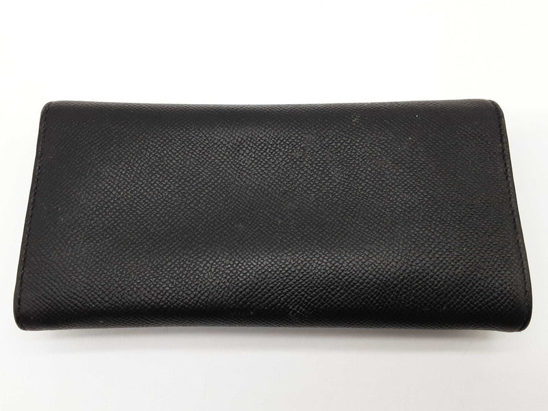 Salvatore Ferragamo Gancini Black Leather Continental Wallet Do0525oorde