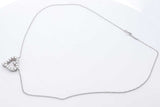 Tiffany & Co. Diamond Heart Pendant Necklace Platinum 4.4g 16 Inch Eb0826orxzde