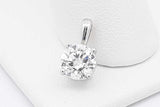 1.0ctw Diamond Pendant In 14k White Gold 0.8 Grams Eb0325cxzsa