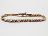 0.24 Cttw Diamonds 14k Two-tone Gold 8.6g Tennis Bracelet 5.75 In Do0325prxde