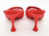 Christian Louboutin Nicol Is Back Red Satin Heels Size Eu 36.5 Do0525lxzde
