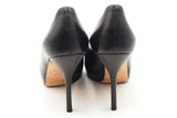 Gucci Black Leather Peep Toe Platform Heels Size 36.5 Eb0526crsa