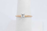 0.26ctw Princess Cut Diamond 14k Yellow Gold Ring 1.8 Grams Size 7 Eb0526opxdu