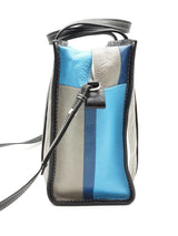 Balenciaga Striped Leather Bazar Shopper Tote Bag Eb0526wxzde