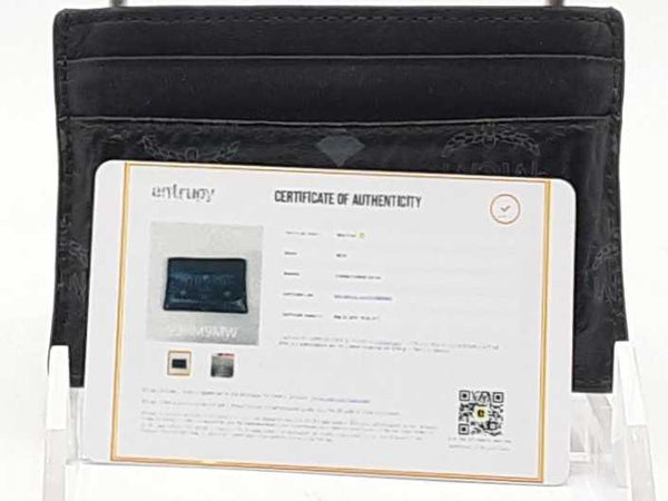 Mcm Card Case In Visetos Black Aa1025pzsa