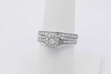 0.27cttw Diamond Wedding Set In 10k White Gold 4.4 Grams Size 7 Eb0226olxsa