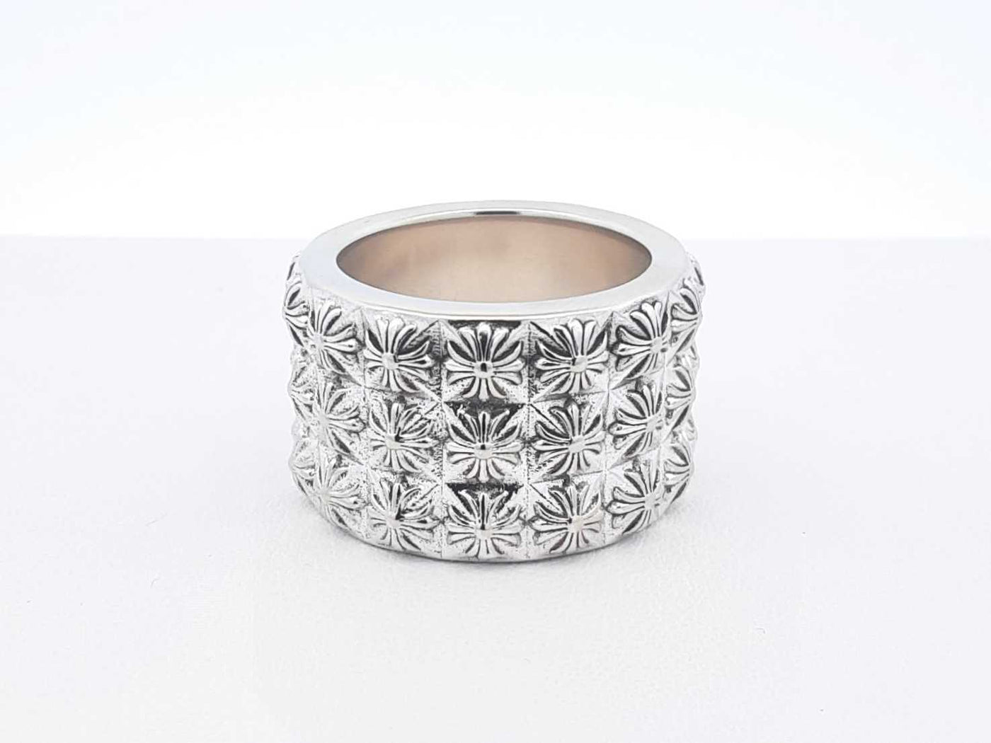 Chrome Hearts Pete Punk Triple Stack Ring In Silver 32.5g Size