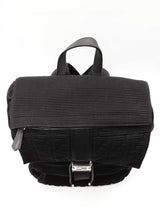 Fendi Fendiness Backpack In Black Ff Logo Jacquard Canvas & Leather Fw0626wzxdu