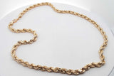 10k Yellow Gold Rope Chain Necklace 17.8 Grams 22 Inch Eb0826sxzsa