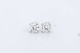 Approx. 2.0ctw Lab Grown Diamond Stud Earrings In 14k White Gold 2g Eb1224wwxsa