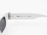 Versace Black & White Acetate Full Rim Rectangular Sunglasses Fw0326crdu