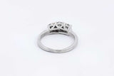 1ctw Diamond Ring In Platinum 5.6 Grams Size 7 Eb0225rcrsa