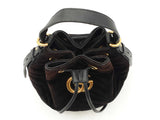 Gucci Marmont Bucket Bag In Matelassé Black Velvet Fw0825lrxdu