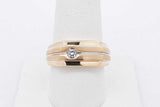 10k Yellow Gold Ring With A Diamond 5.7 Grams Size 8.5 Eb0826olxsa