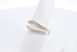 Approx. 0.6ctw Diamond Ring Guard 14k Yellow Gold 3.4 Grams Size 7.5 Eb1024lixsa