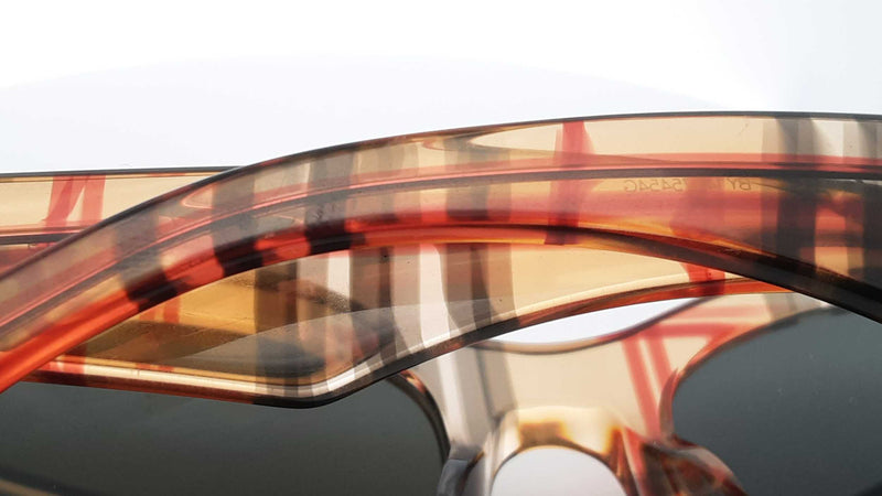 Burberry Transparent Vintage Check Round Frame Sunglasses Fw0925cxdu