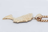 10k Yellow Gold Queen Nefertiti Pendant & Cuban Link Necklace 39g Eb0826owlrsa