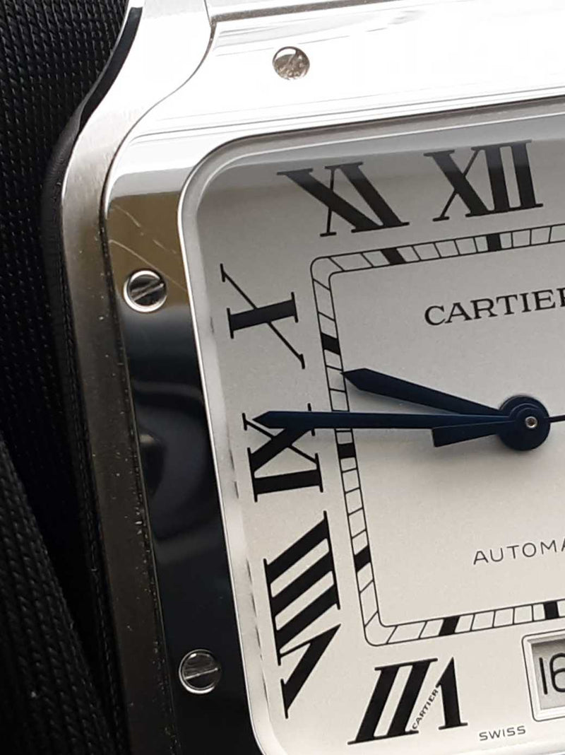 Santos De Cartier Large Stainless Steel Automatic 40mm Watch Fw0525wxzxdu