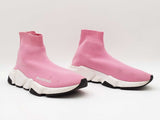 Balenciaga Speed Sock Sneakers In Pink Technical Knit Size 7 Women's Fw0826ctdu