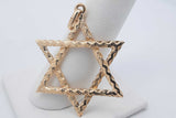 14k Yellow Gold Star Of David Pendant 4.2 Grams Eb0726wsxsa