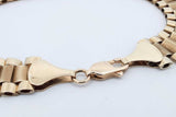 10k Yellow Gold Watch Style Link Bracelet 16.6 Grams 9 Inch Eb0426corsa