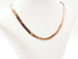 14k Yellow Gold Herringbone Chain Necklace 22.6 Grams 16 Inches Fw0726lpzxdu