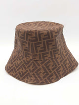Fendi Zucca Coated Canvas Bucket Hat Size L Eb1225wrxde