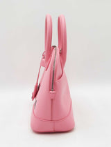 Balenciaga Small Logo Ville Top Handle Bag In Pink Grained Leather Fw0925rzxdu
