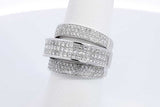 1.92ctw Diamond Ring In 18k White Gold 12.1 Grams Size 6 Eb1225ixzdu
