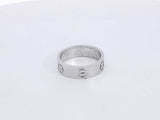18k White Gold 6.5 Grams Wedding Band Size 7.5 Aa0825wzxsa