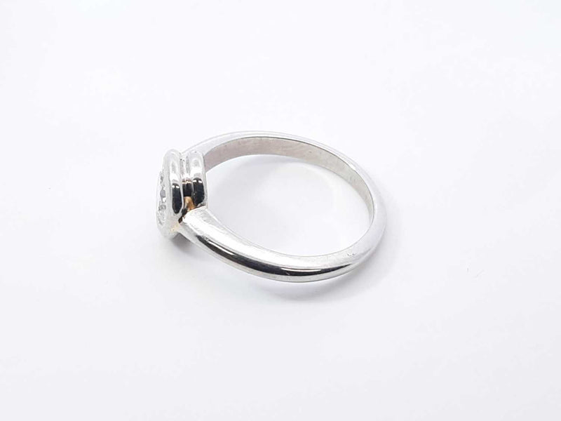 0.50 Cttw Bezel-set Diamond & 95% Platinum Ring 3.5 Grams Size 2.75 Fw1224sxzdu