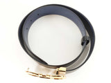 Salvatore Ferragamo Gancini Reversible Black Navy Belt Sd0526lozde