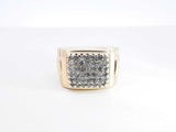 1.32 Cttw Diamond & 10k Yellow Gold Cluster Ring 11.1 Gram Size 5.75 Fw0626irxdu