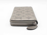 Louis Vuitton Zippy Wallet In Metallic Grey Mahina Perforated Leather Fw526psxdu