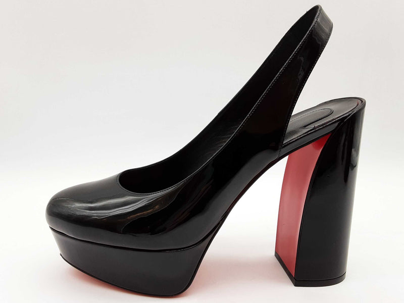 Christian Louboutin Movida Sling 130 Black Pumps Size Eu 39.5 Do0125lrxde