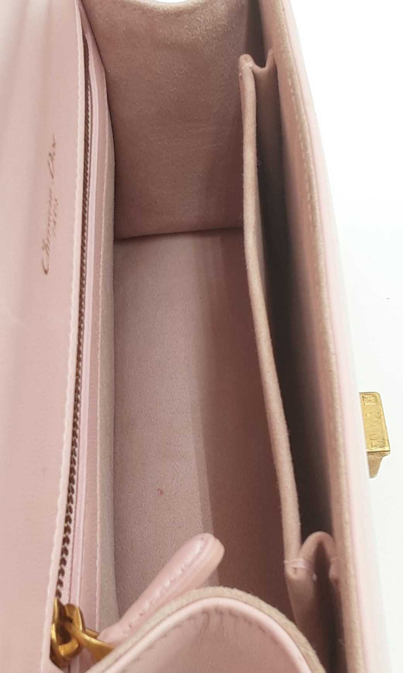 Christian Dior Pink Leather Studded Diorama Crossbody Bag Eb0524ixzdu