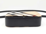 Burberry Snip Crossbody Bag In Check Jacquard Canvas Fw0626pxzdu