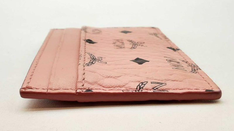 Mcm Small Pink Aren Pink Visetos Card Holder Lh0125ixde