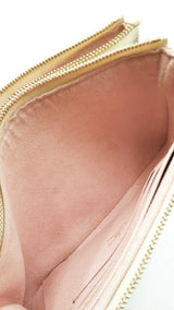 Louis Vuitton Double Zip Pochette In Damier Azur Coated Canvas Fw1125wrxdu