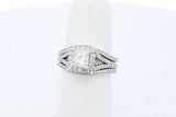 1.82cttw Diamond Wedding Set In 14k White Gold 5.8 Grams Size 5.5 Eb0226sxzde
