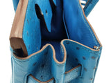 Hermes Birkin 30 Mykonos Blue Ostrich Palladium Hardware Handbag Do1225lcrxzde