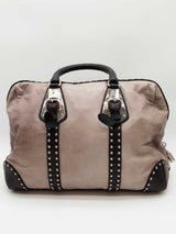 Prada Studded Trunk Bauletto Top Handle Bag Eb0726cxzde